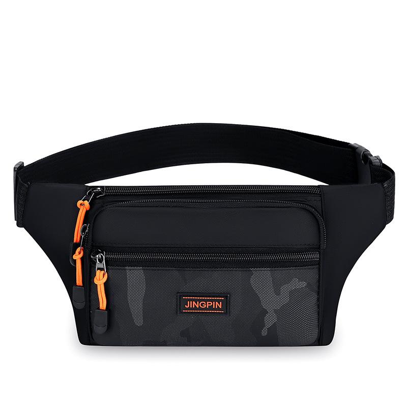 

Men s New Pocket Multi layered Mobile Phone Bag Is Fashionable and Casual and Large Capacity Splash Proof Construction Site Work Change Male Bag.