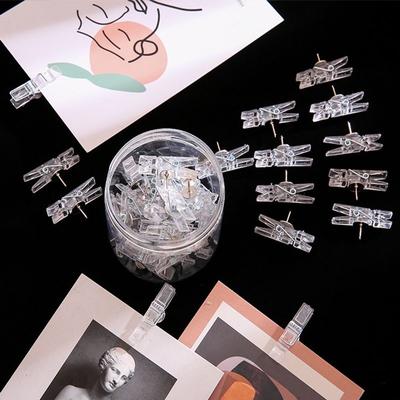 20Pcs/Box Office School Stationery Drawing Pins Durable Plastic Thumb Tack Clips
