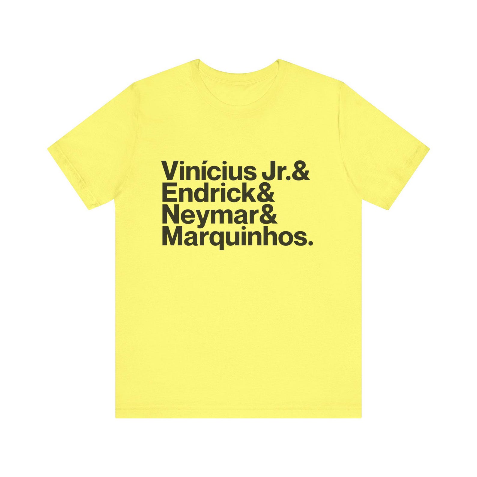 Brazil World Cup 2026 Shirt - Vinícius Jr., Neymar, Endrick & Marquinhos 4XL