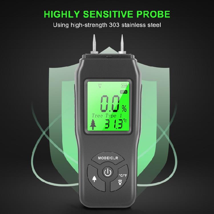 Wood Humidity Detector with LCD Display for Homeowners Professionals Lightweight