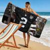 Ashton Jeanty Print Beach Towel, Large Soft Quick Dry Towel for Beach Camping Swimming