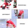 1Set Xmas Pet Clothes Polyester Santa Dog Costume Hat Christmas Party Winter Cozy Outfit Xmas Party Pet Clothing
