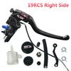 Pair CNC 19 RCS Motorcycle Brake Master Cylinder Cable clutch Radial Brake Pump 22mm Universal For Honda Yamaha Kawasaki Suzuki