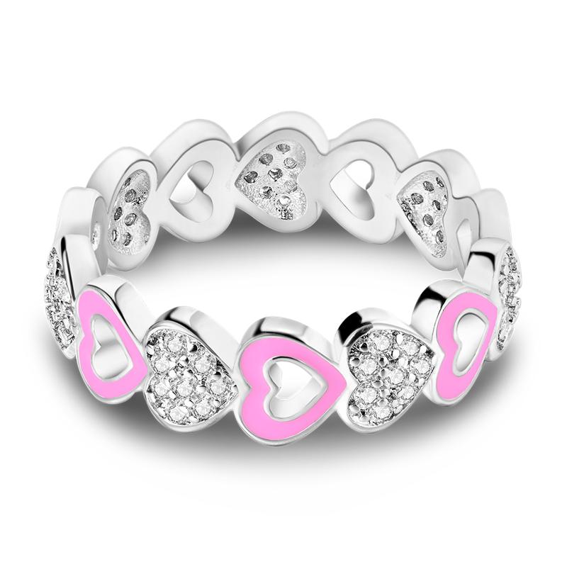 Daisy Sparkling Crown Ring Colorful Star Moon Butterfly Evil Eyes for Women Original Rings Classic Wedding Jewelry
