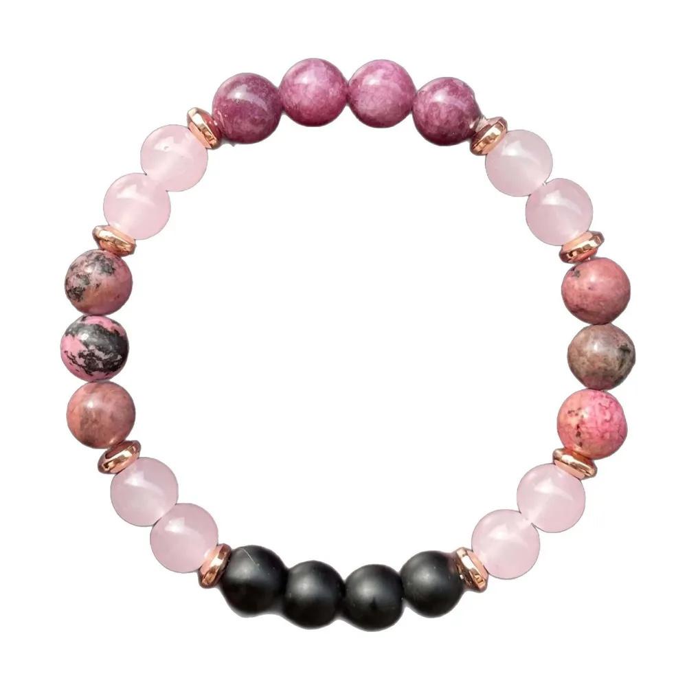 Kristall Naturstein Armband Perlenarmband