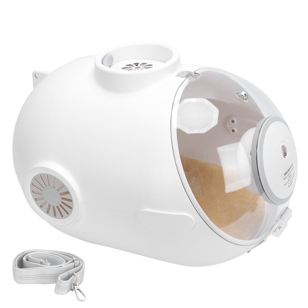 Cat Capsule Carrier Transparent Shoulder Bag Capsule with Inbuilt Fan Light Food Box