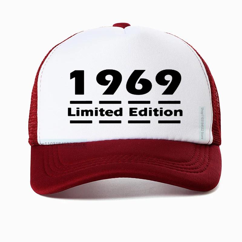 Unisex Limited Edition 1969 Unisexs Baseball Cap 13 Colours 50th Birthday gift Dad hat Summer Mesh Breathable Trucker hats Casquette