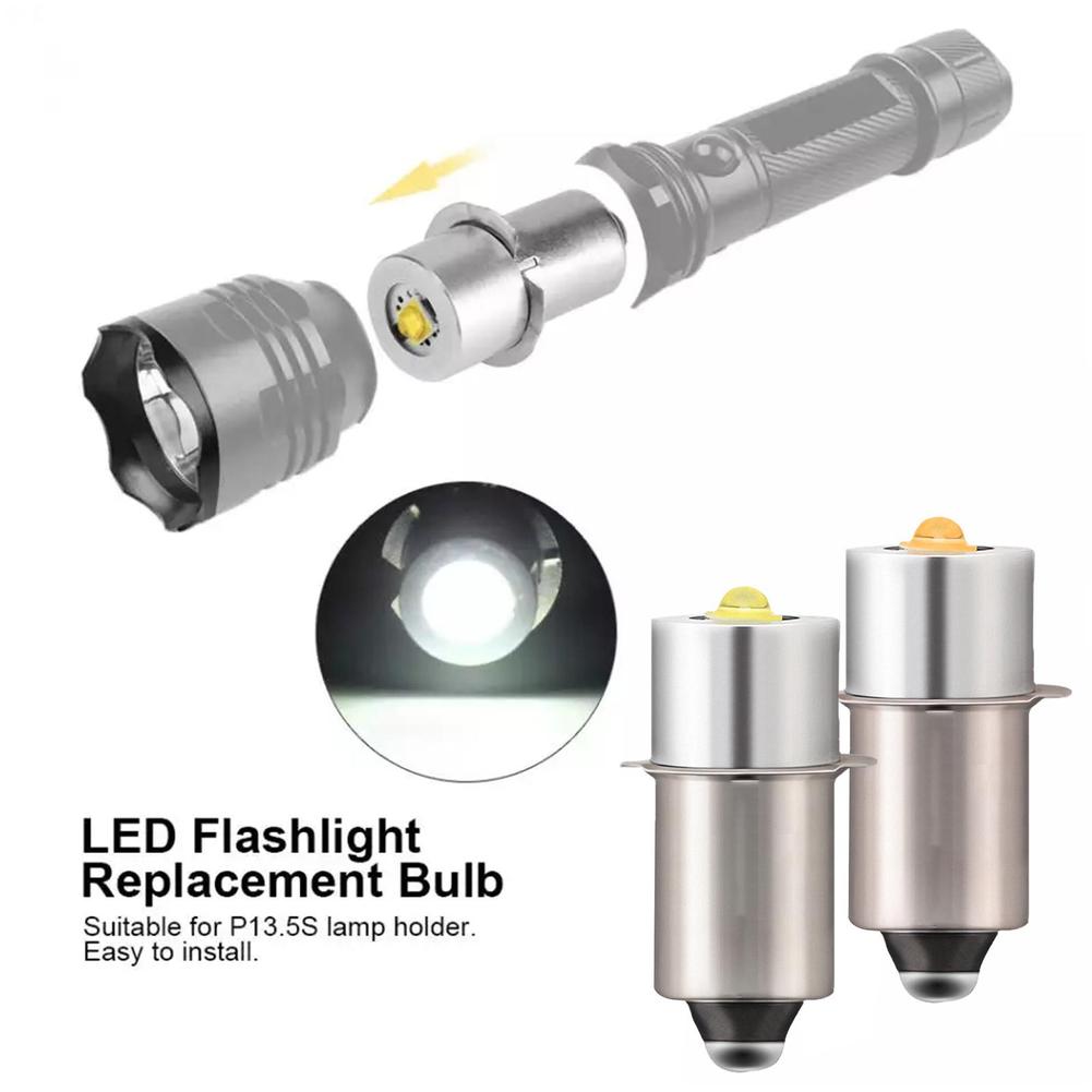 P13.5S E10 BA9S Base 5W LED Upgrade Bulbs White Maglite Flashlight 6500K 3W DC6V-24V Replacement Bulbs Torches Work Lamp Bulbs 7