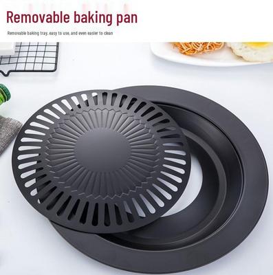 Sartén Redonda Antiadherente para Barbacoa Coreana para Estufa de Cassette