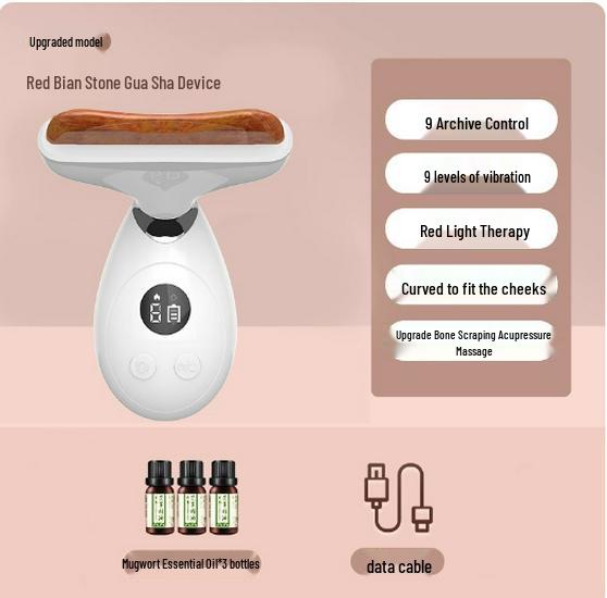 

Jade Meridian Gua Sha Tool - Easy Face, Neck, Armpit, Leg, Eye, Lymphatic Massage