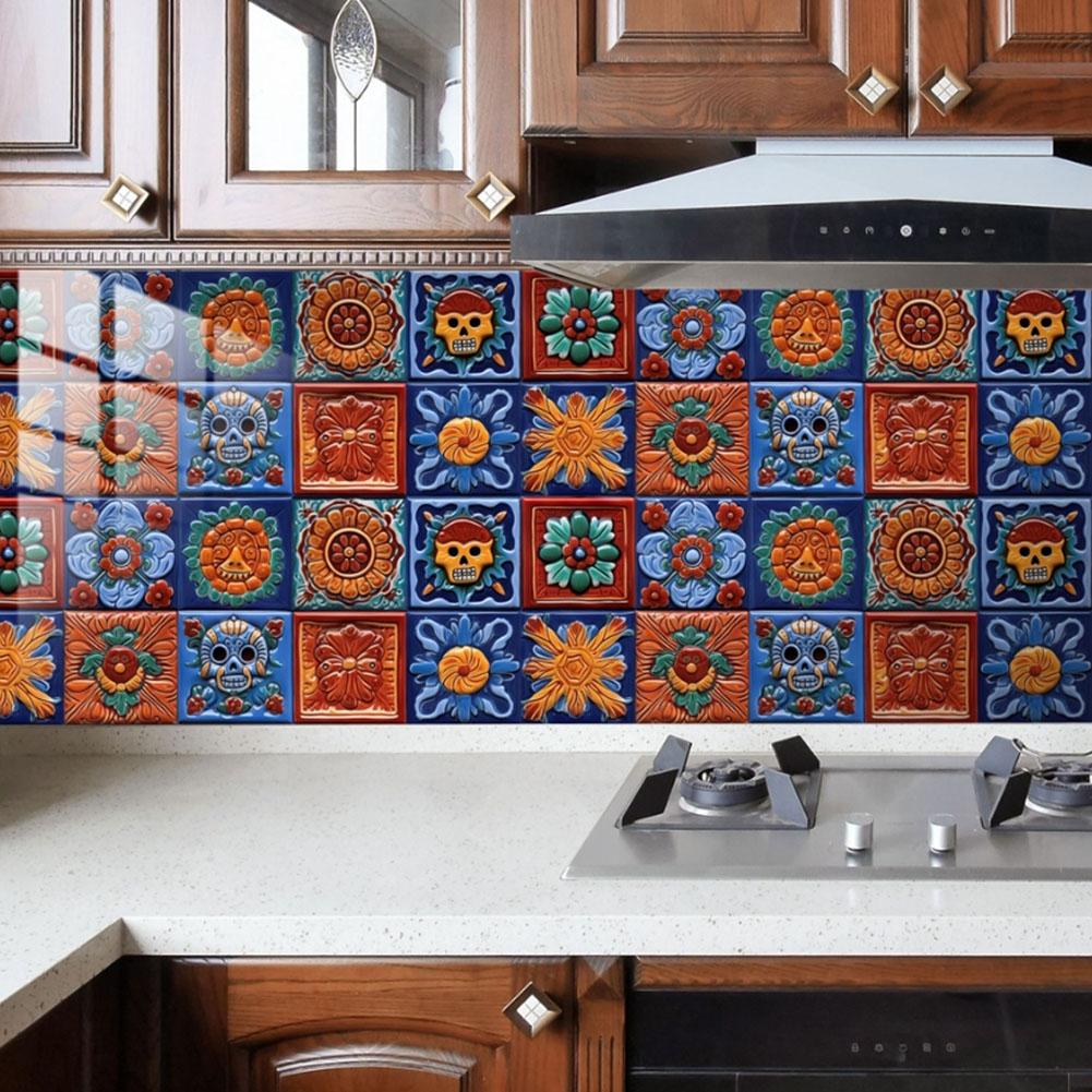 Decoration Options Mexican Tiles DIY Decoration Options Decals Decorating Needs Mexican Tiles PVC Ample Quantity