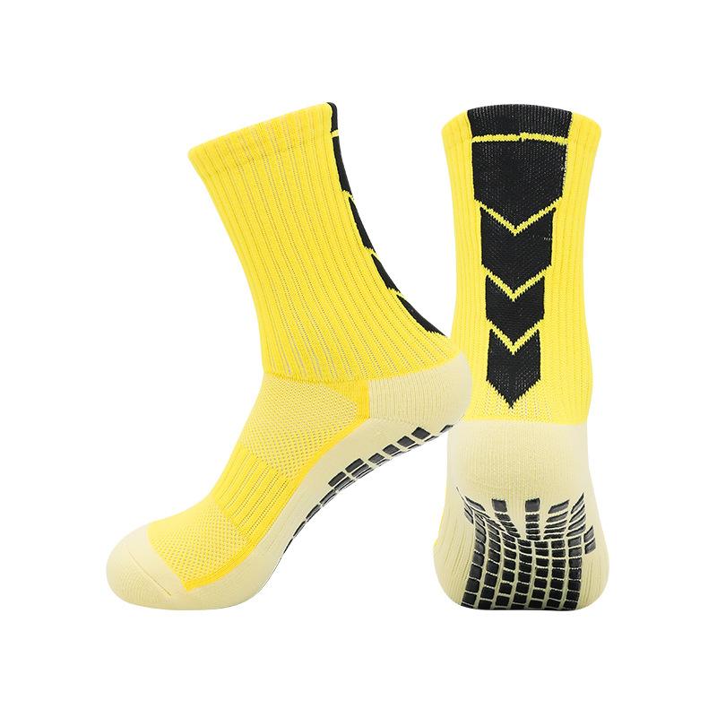 Temu Abriebfeste Socken mit Handtuchsohle Rutschfest für Laufen Sport Dämpfung Schweißabsorbierend Atmungsaktiv Dosiert Rutschfeste Fußballsocken