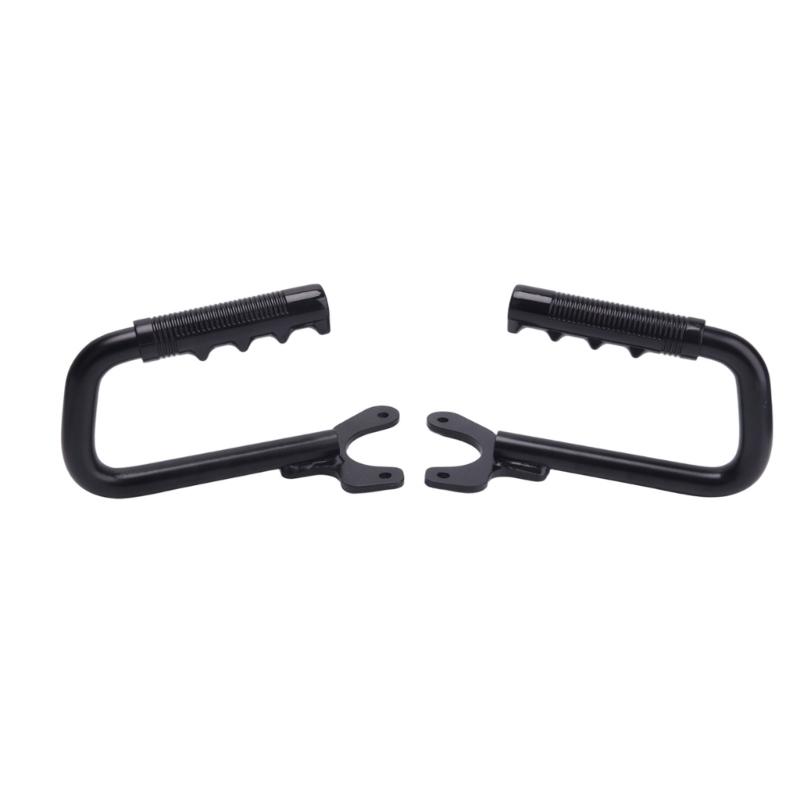 Wrapped Grip Vehicle Grab Handle for the Specified Front Cabin Position, Bent Tubular Metal Handhold with Two-Hole Mounting Plate for Entry and Exit