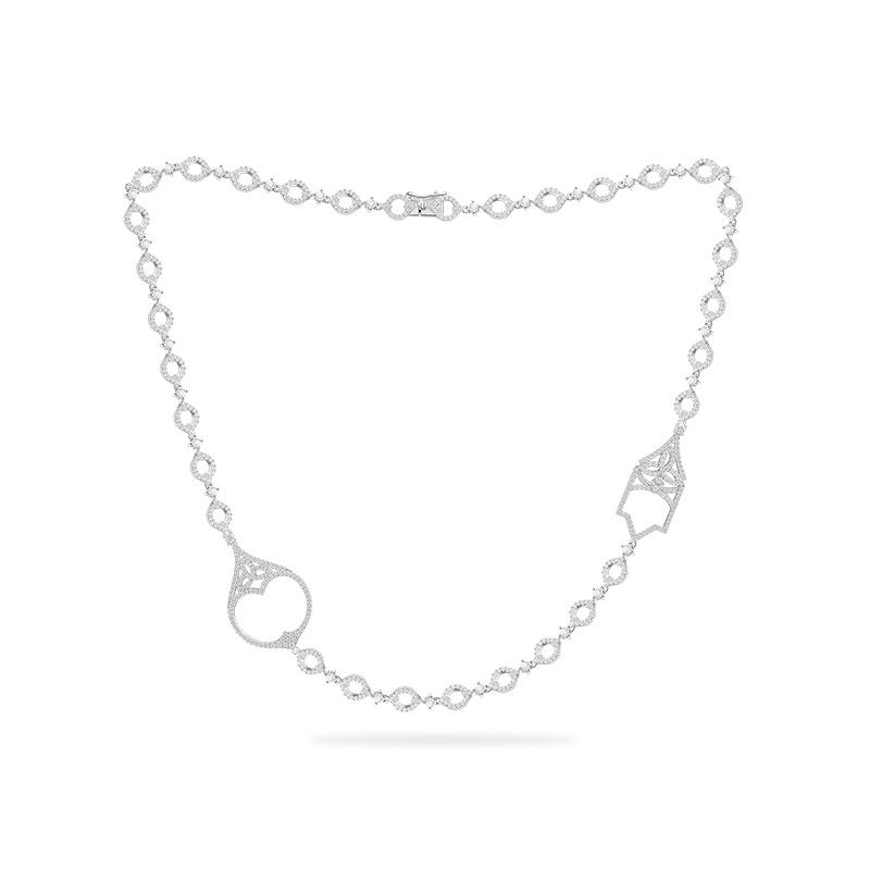 APM Monaco necklace [Romantic Confession] GOTHIQUE Gothic temperament, fashionable personality and simplicity, 925 silver synthetic cubic AC6553OX