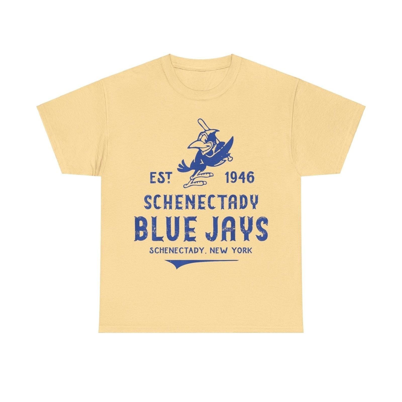 Schenectady Blue Jays New York Nostalgic Retro Baseball Team T-shirt S разноцветный