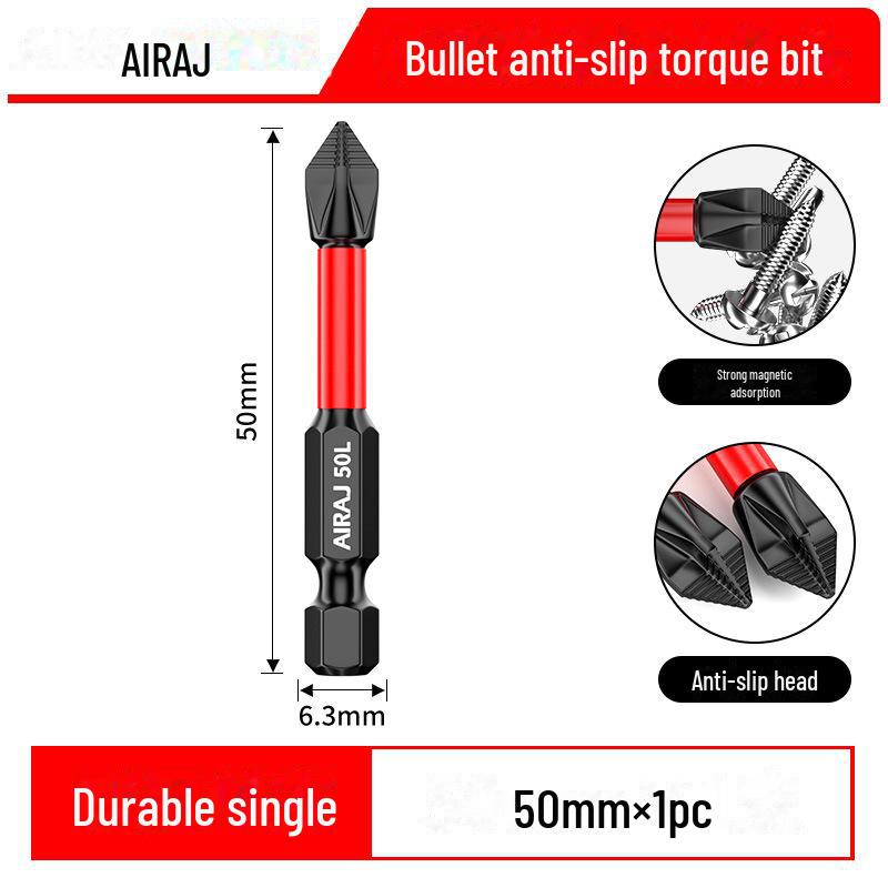 

Головка отвертки из вольфрамовой стали с магнитным покрытием, противоскользящая, ударопрочная