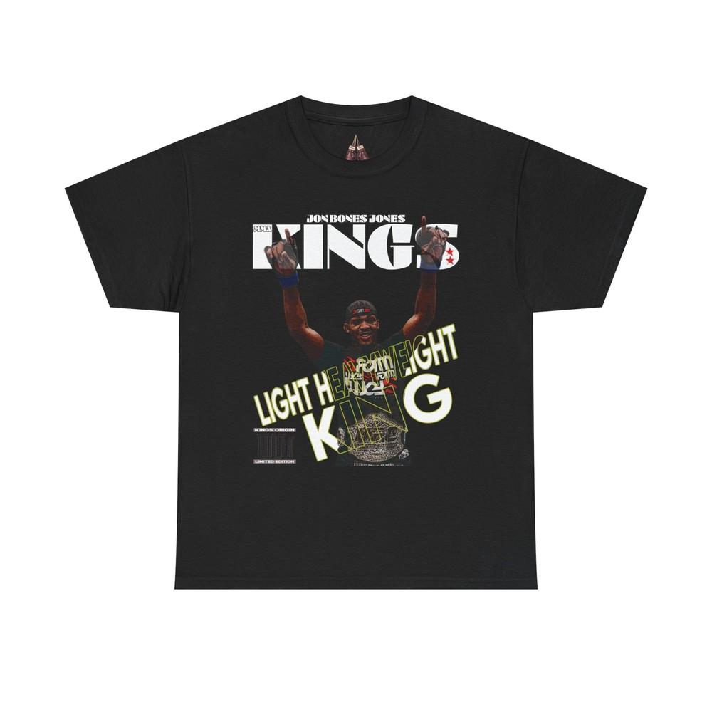 Jon Jones King Graphic Unisex Heavy Cotton Tee  Celebrate the Champion in You Unisex T-Shirt S