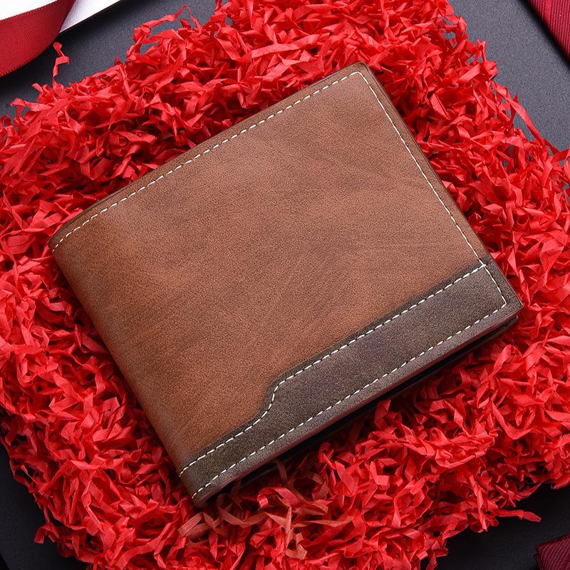 Men’s PU Leather Bifold Wallet Slim Card Holder Multi Card Slots Cash Pocket Business Wallet Vintage Minimalist Purse