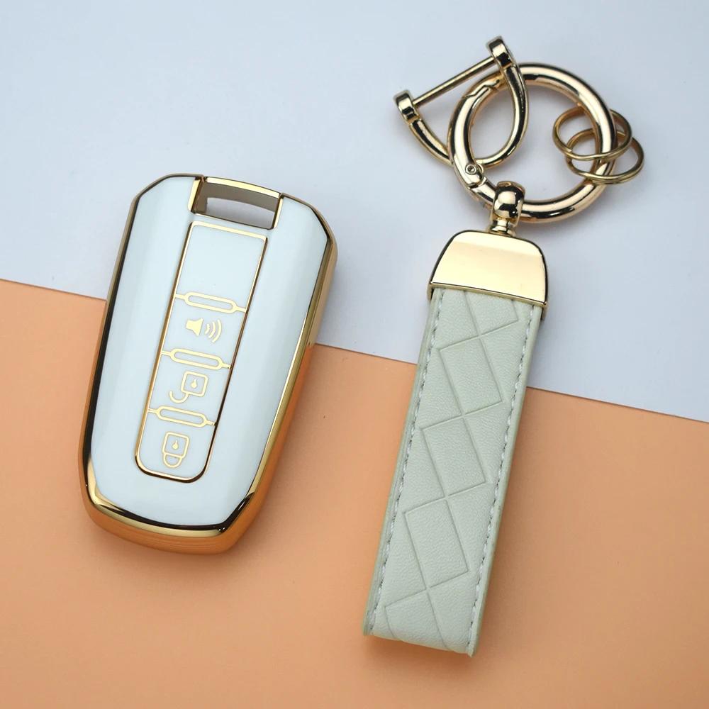 Soft TPU Smart Car Key Case Cover For Ssangyong Korando C Rexton W Ssangyong Actyon Kyron Rodius Tivolan Shell Fob Holder