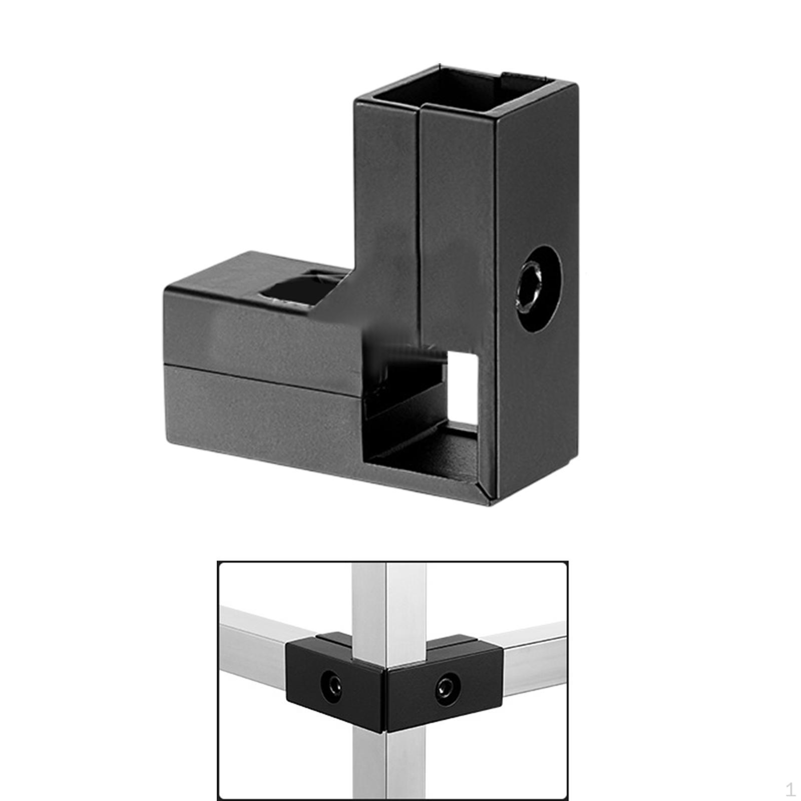 

Квадратний трубний затискач-з єднувач для алюмінієвого сплаву 1 X 1 з болтами в комплекті для встановлення стенду Black L Shape