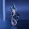 Fashion Luxury Rhinestone Personalized Crystal Brooches Women Clothing Coat Accessries Gifts
