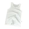 Children's Cotton Vest - Seamless Mesh Top, Solid Color, Round Neck, Loose Fit T-shirt for Boys and Girls
