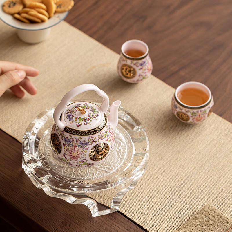 SUSHI CERAMICS Palace Style Ceramic Enamel Tea Set