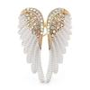 Hand-Made Enamel Brooch Pin Sparkling Rhinestone Lapel Pin Brooch New Angel Wings Brooch  Women