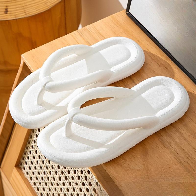 

Тапочки на толстой подошве, Нескользящие домашние модные простые женские туфли Fits 39-40 белый