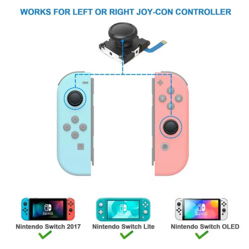 Veanic Replacement Joy-con Joystick Drift Fix Analog Thumbstick 2 Pack for Nintendo Switch/switch Oled/nintendo Switch Lite Joy-con Controller
