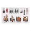 KX4B Christmas Mini House Glowing Village Houses Set for DIY Crafts Xmas Village Cottage Scene Accessory Ornament