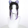 Demon Slayer Shinobu Kocho Cosplay Wig, Black-Purple Gradient High-Temperature Fiber Hairpiece