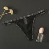 Men Underpants Lace Trim Breathable Mesh Quick Dry Low Waist Close-fitting Seamless Moisture
