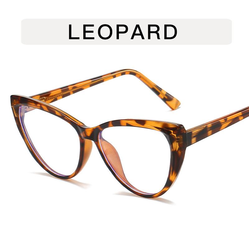 European American Stylish Glasses for Women Cat Eye Shape Anti Blue Light Glass Male Fashion Trendy Women's Glasses