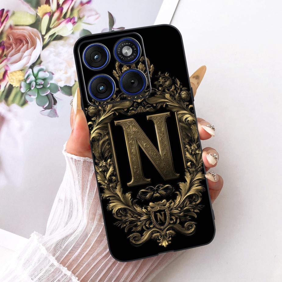 For Motorola Edge 70 5G Case XT2601-2 Cute Crown Letters Cover Soft Silicone Phone Case For Motorola Edge 70 Moto Edge70 5G Bags