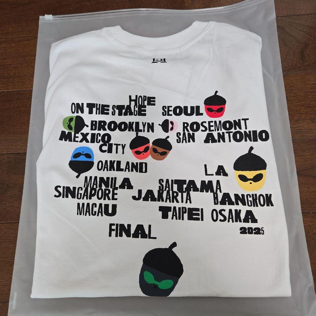 [USED] J-hope HOPE ON THE STAGE Acorn T-shirt, size XL