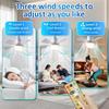LED Ceiling Fan Light E27 Base Lamp Silent with Remote Dimmable Speed Change 3 Colors for Living Room, Study, Household Use