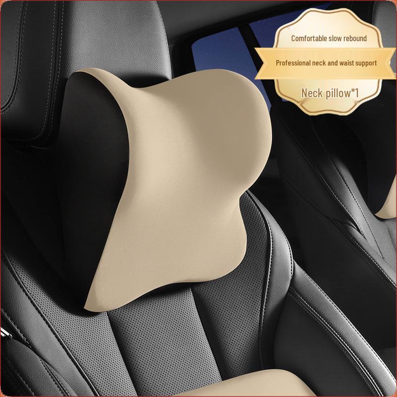 Premium Car Headrest & Lumbar Support Neck Pillow for Driver
