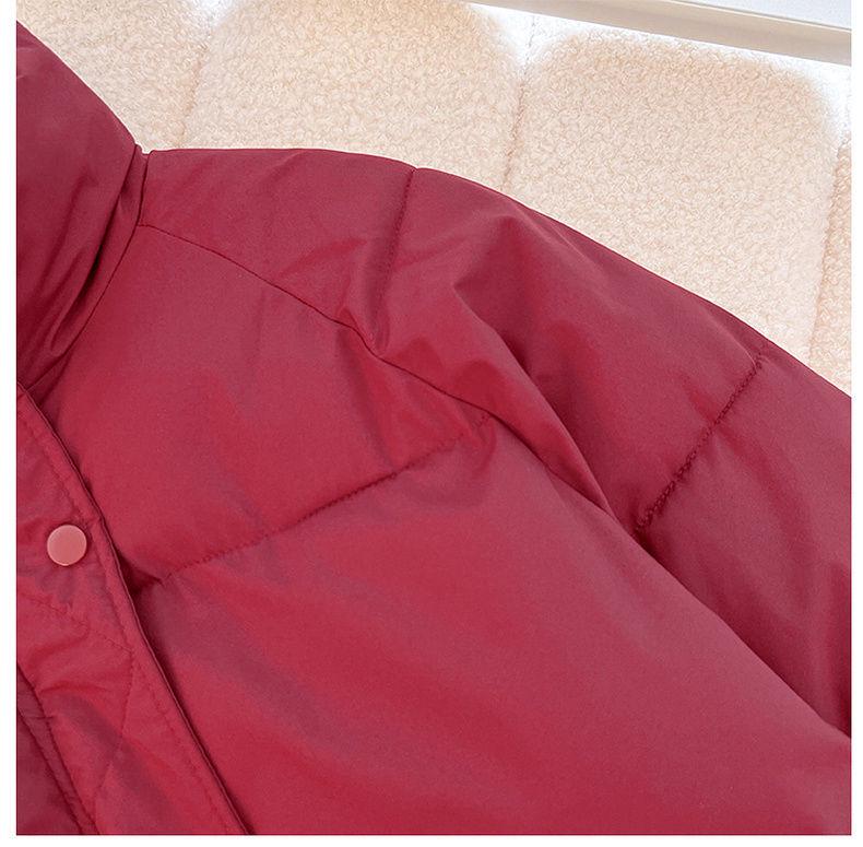 Trendy Academic Style Women's Winter Stand Collar Short Cotton Jacket 2025