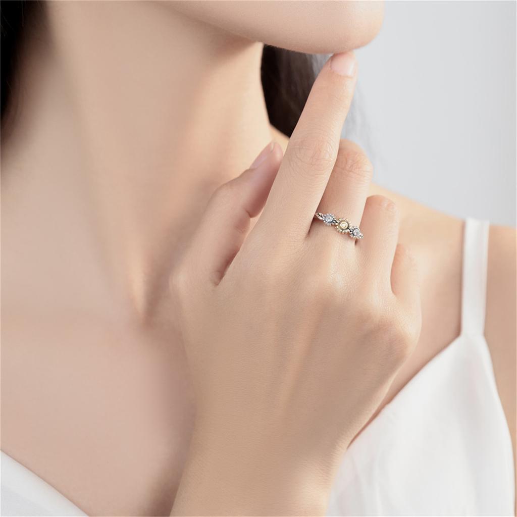 copper 30 Styles Beautiful Flowers Opening Rings Ideal For Women Adjustable Finger Ring Personality Jewellery Party Gifts
