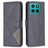 BINFEN COLOR For Honor X8c 4G Phone Cases Wallet Stand Geometry Imprinted Leather Cover
