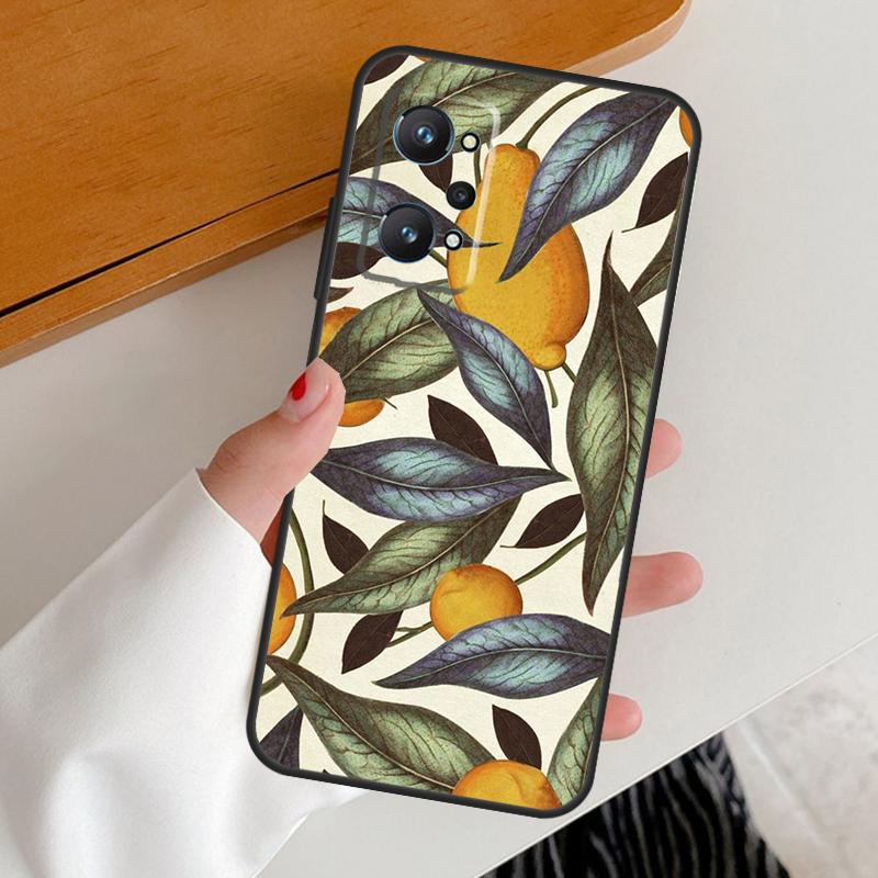 Summer Fruit Lemon For Realme GT7 GT6 15 Pro 10 11 12 13 14 Pro Plus C65 C63 C61 C55 C51 C53 C35 C75 C67 Case