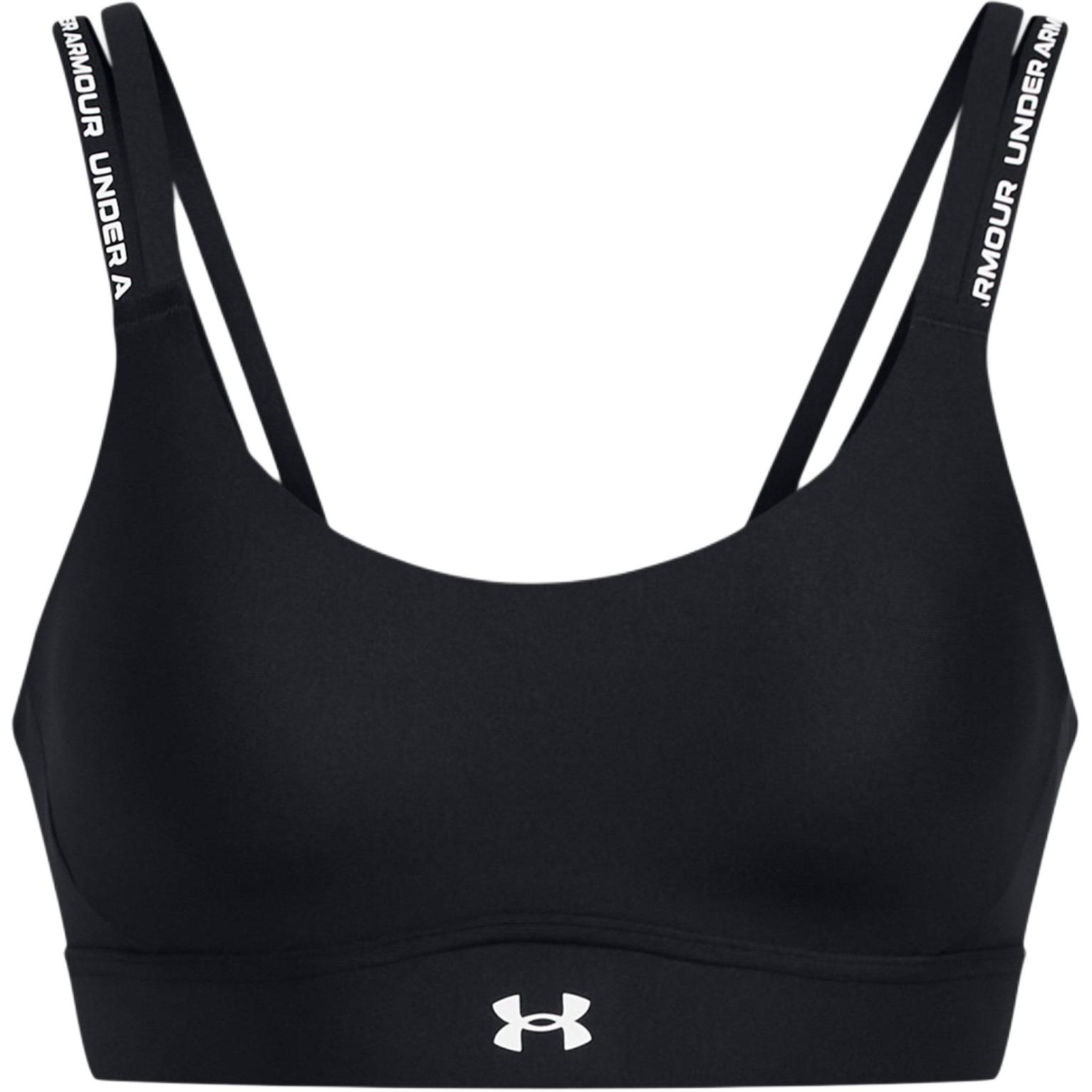 

Under Armour Ua Infinity 2.0 Логотип Принт U-образный спортивный бюстгальтер Женское нижнее белье Черный 1385433-001 M