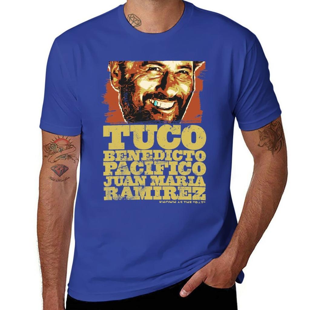Tuco Benedicto Pacifico Juan Maria Ramirez The Good The Bad and The Ugly T-shirt sublima plusstorlekar smal passform t-shirts för män