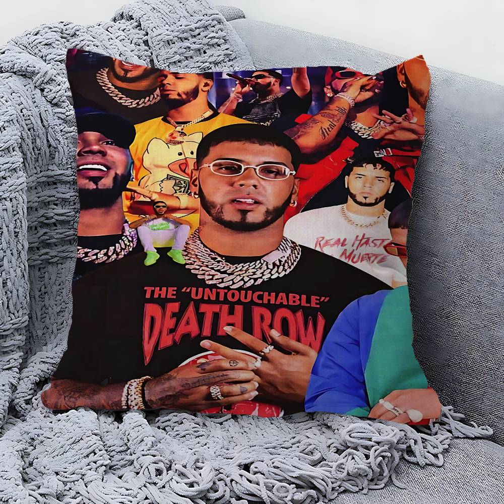 Rapper Real A-Anuel AA 45*45cm Cushion Cover Pillow Cover Decor Pillowcase Home Pillowcase For Couch Pillow