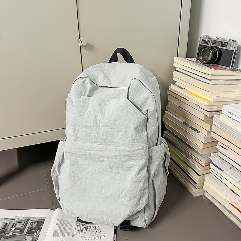 Summer leisure outdoor travel high value double shoulder business backpack commuting light student schoolbag leisure bag simple