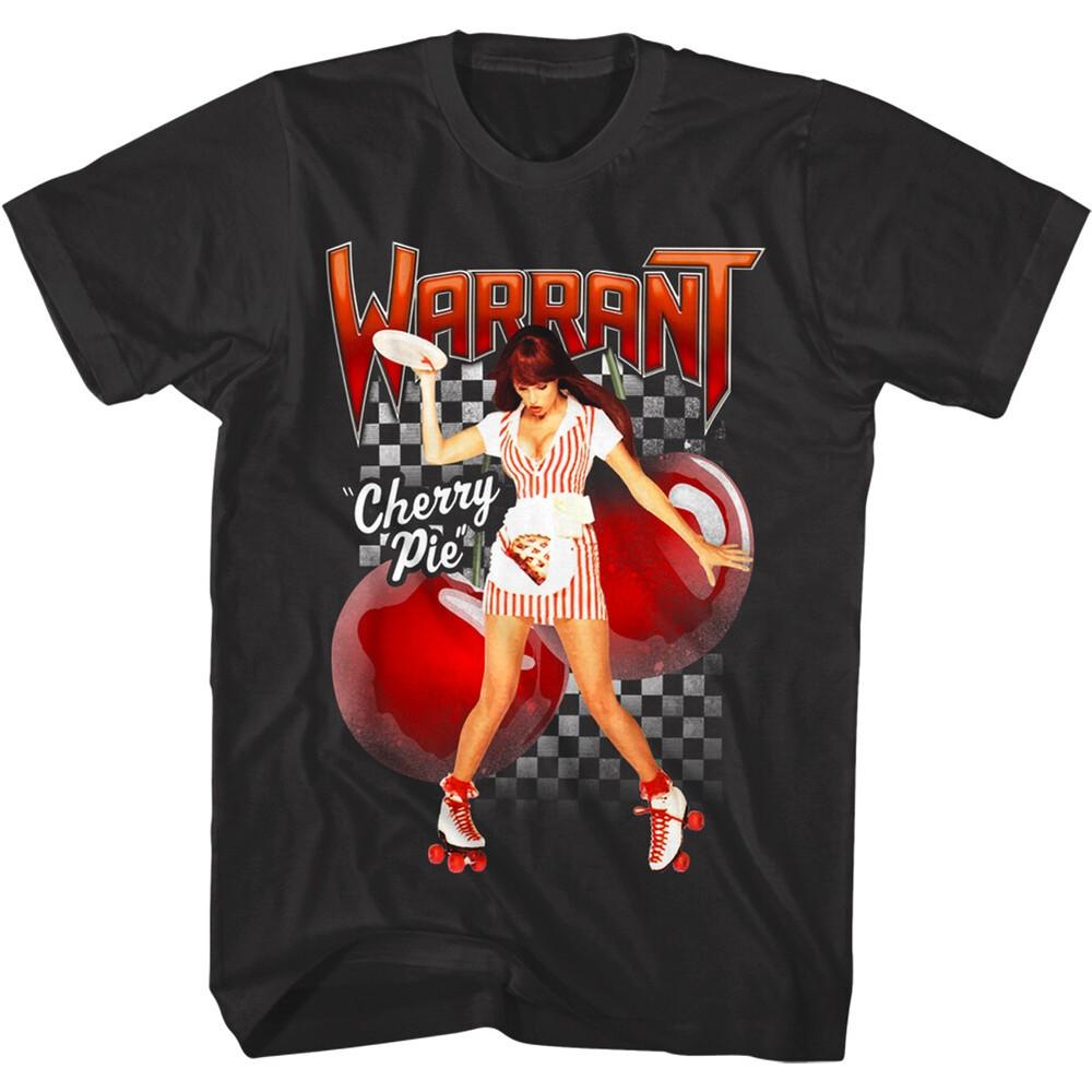 

Warrant Cherry Pie Waitress Men s T Shirt Rollerskates Rock Band Concert Tour L