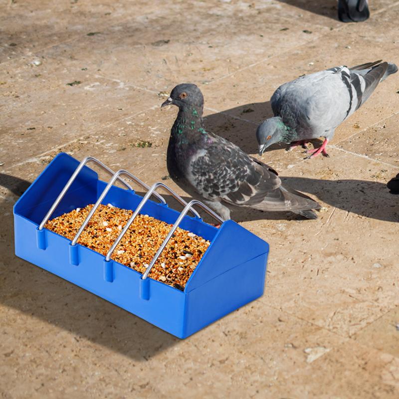 Thickened Bird Pigeon Feeder Trough Poultry Feeding Bowl Chicken Chick Food Water Fountain Slot Container Food Dispenser Tools