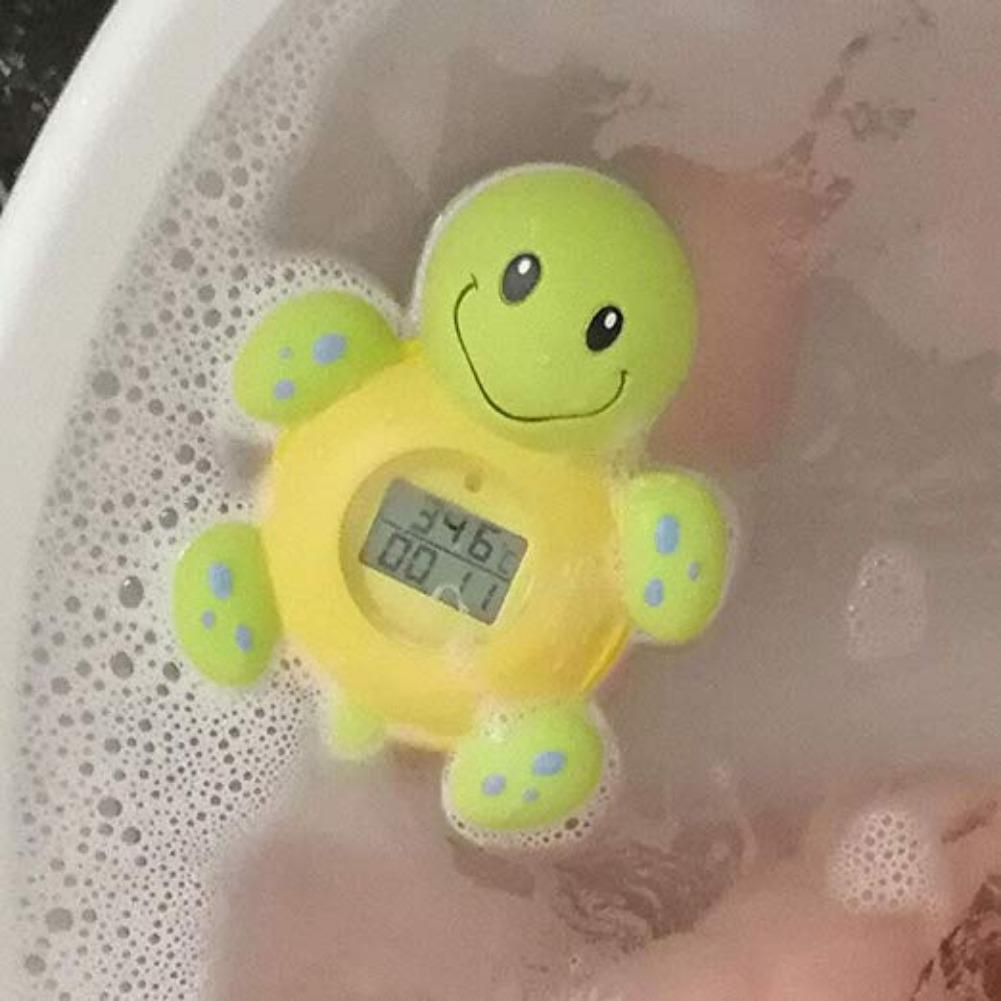 Wasserthermometer für Babybadewanne(Verbesserte Version)Digitales Wassertemperaturthermometer und Raum, schwimmendes Spielzeug für die Badewanne von Kleinkindern