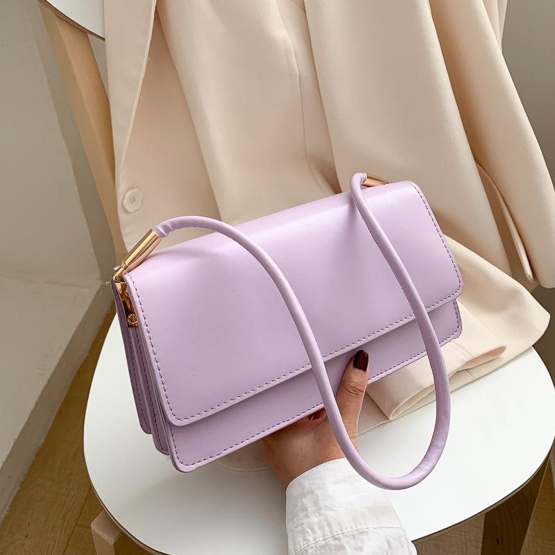 Yogodlns Small Fashion Shoulder Bag For Women New Square Design PU Leather Flap Bag